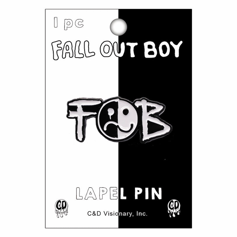 Fall Out Boy Smiley Logo 1.5" Lapel Pin - 3 pc prepack
