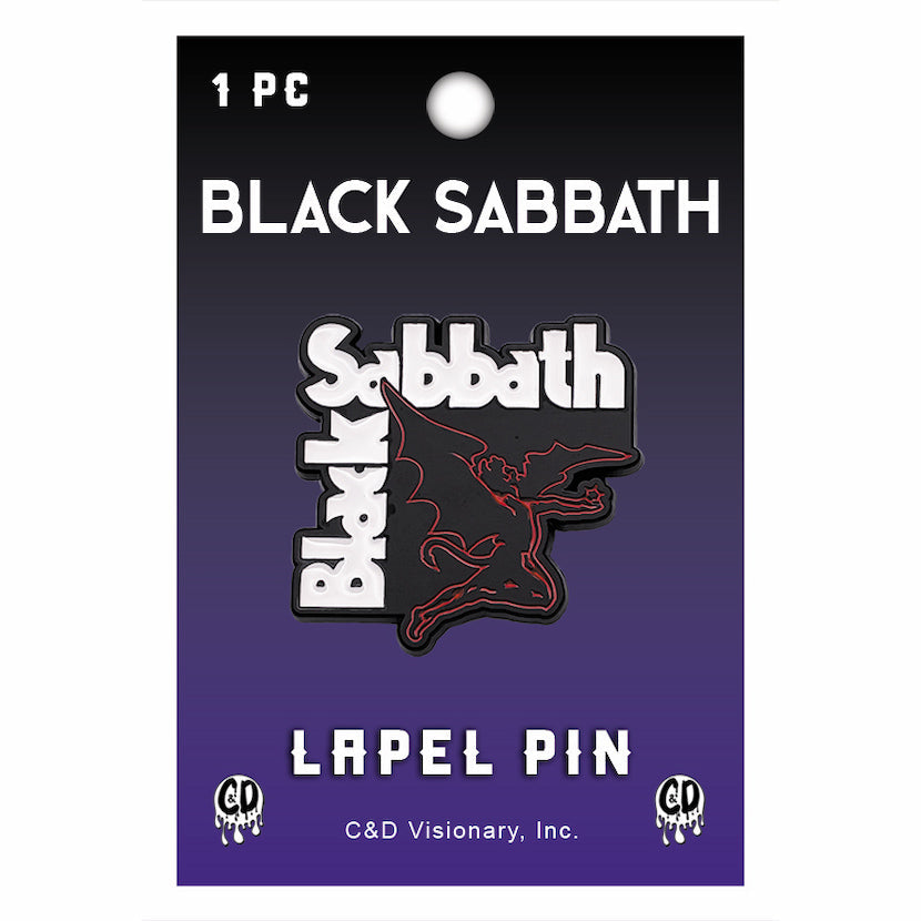 Black Sabbath Demon Logo 1.25" Lapel Pin - 3 pc prepack
