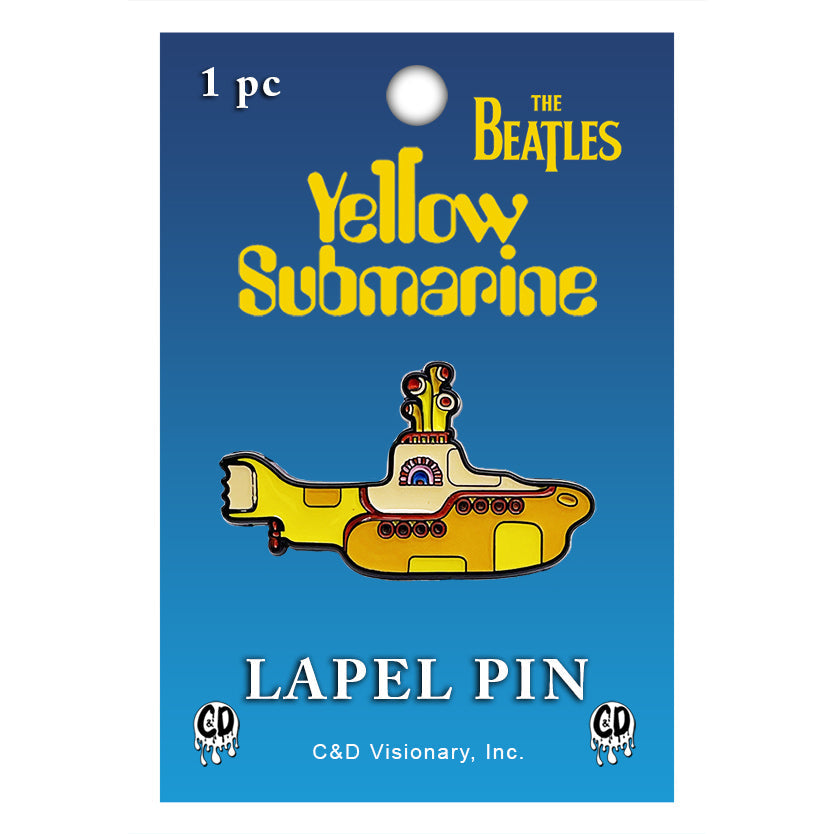 The Beatles Yellow Submarine Logo 1.5" Lapel Pin - 3 pc prepack