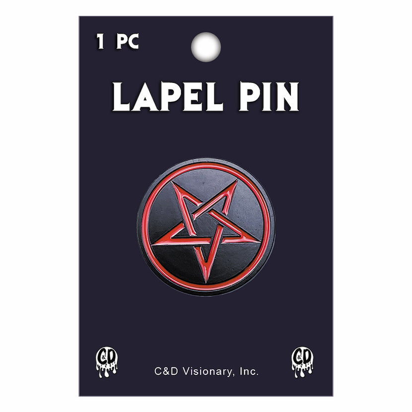 Pentagram 1.1" Lapel Pin - 3 pc prepack