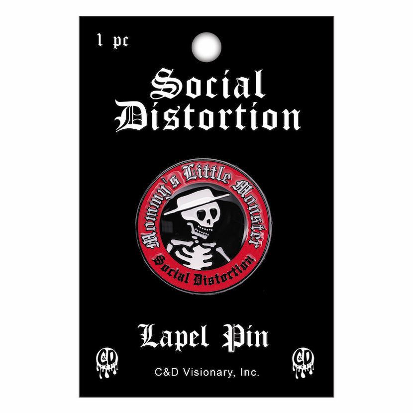 Social Distortion Mommy's Monster 1.1" Lapel Pin - 3 pc prepack