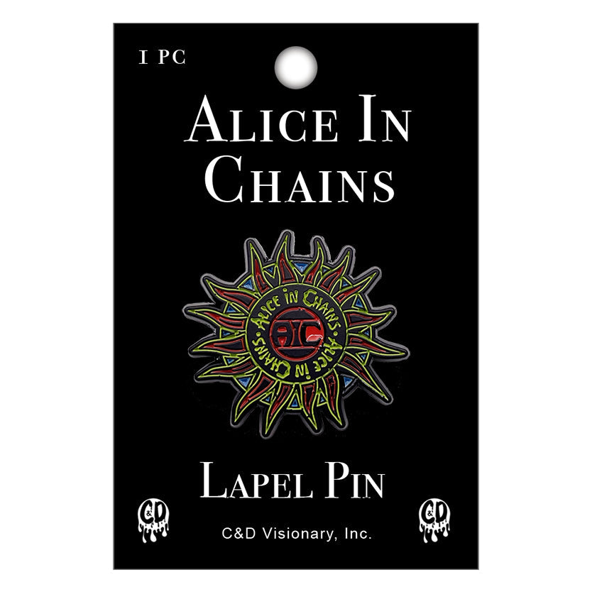 Alice In Chains Sun Logo 1.25" Lapel Pin  - 3 pc prepack