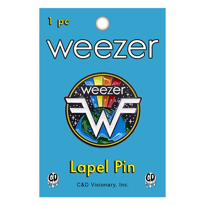 Weezer Earth Logo 1.25" Lapel Pin - 3 pc prepack