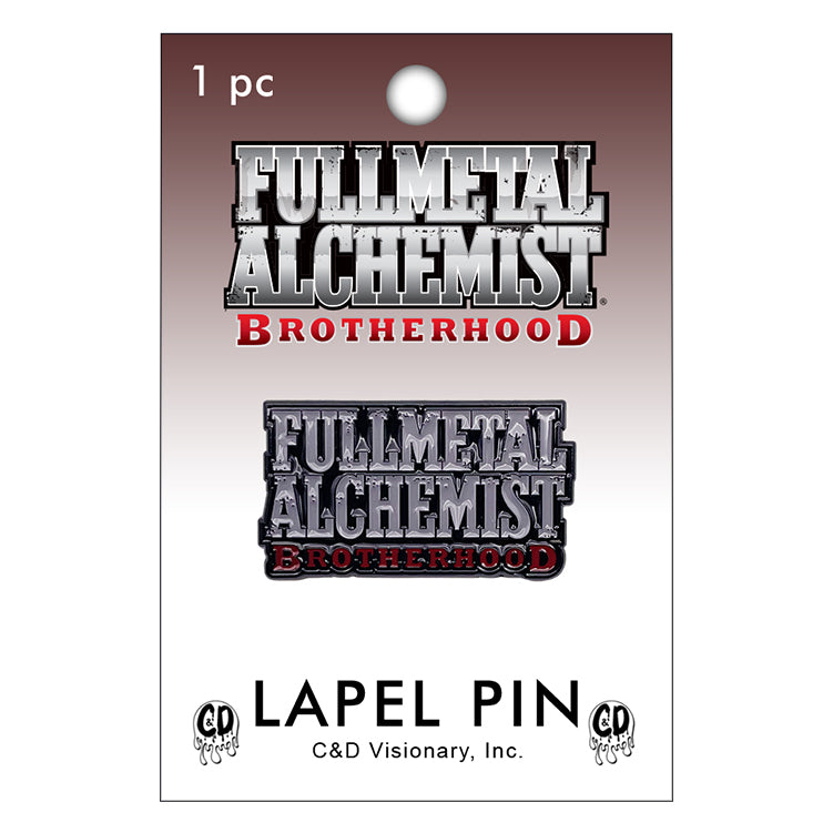 Fullmetal Alchemist Brotherhood US Logo 1.25" Lapel Pin - 3 pc prepack