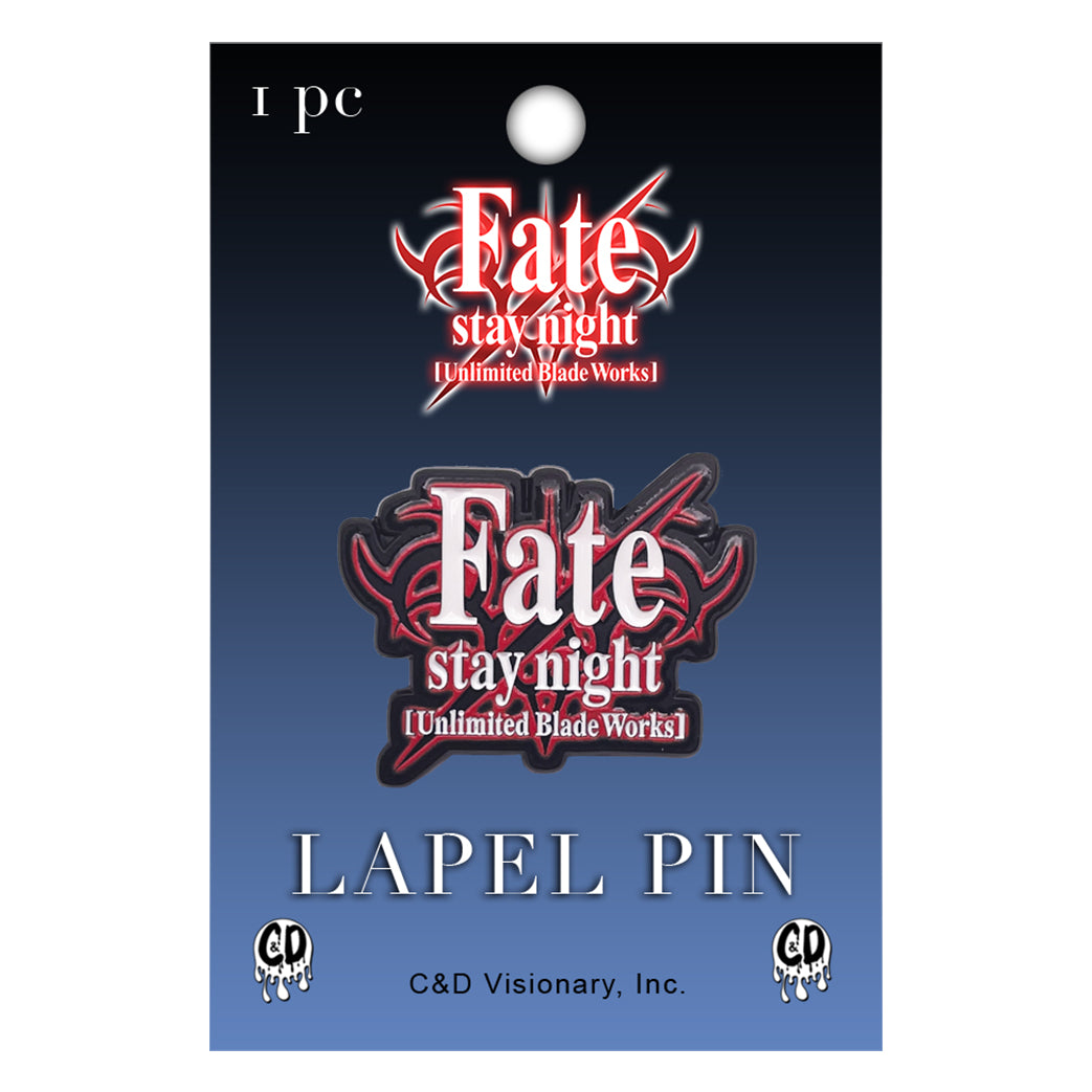 Fate Stay Night [Unlimited Blade Works] Logo 1.25" Lapel Pin - 3 pc prepack