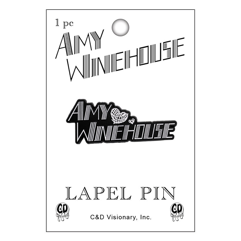 Amy Winehouse Hearts Logo 1.5" Lapel Pin - 3 pc prepack