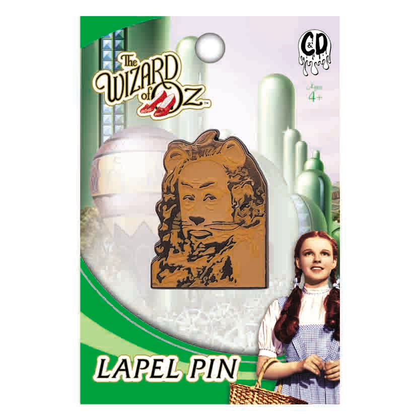 The Wizard of Oz Lion 1.25" Lapel Pin - 3 pc prepack
