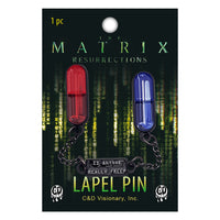 Thumbnail for The Matrix Blue vs Red Pill Lapel Pin - 3 pc prepack