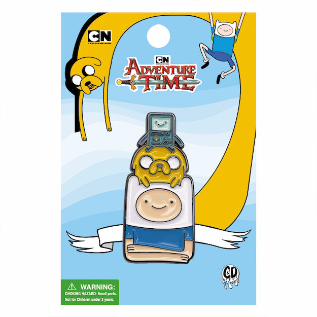Adventure Time Finn + Jake + BMO 1.5" Lapel Pin - 3 pc prepack