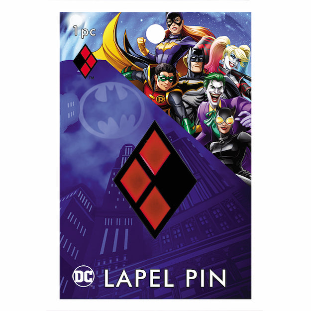 DC Comics Harley Quinn Logo 1.25" Lapel Pin - 3 pc prepack