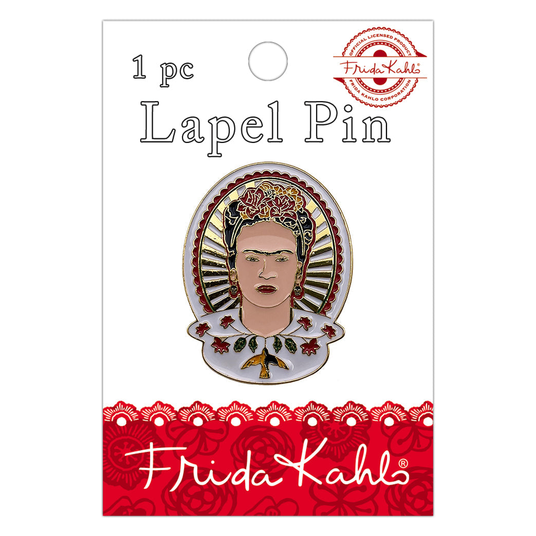 Frida Kahlo Portrait 1.25" Lapel Pin - 3 pc prepack