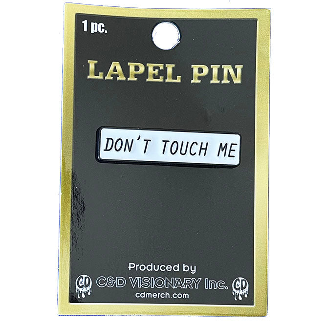 JSX Don't Touch Me Lapel Pin - 3 pc prepack