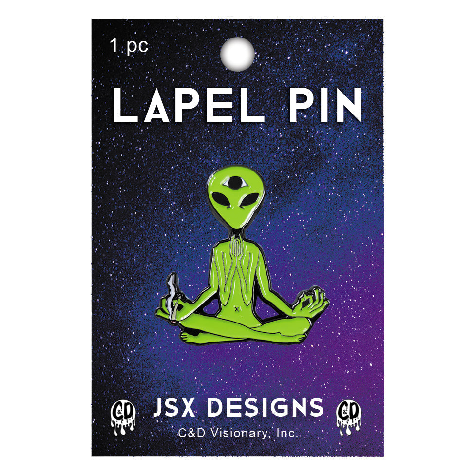 JSX Designs Zen Alien 1.25" Lapel Pin - 3 pc prepack