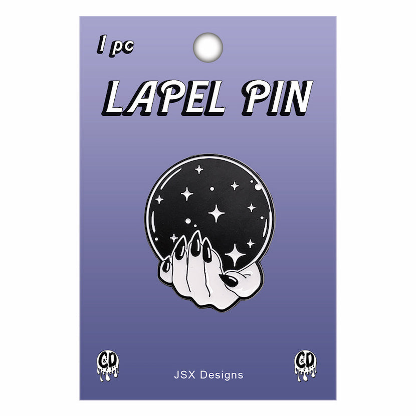 JSX Crystal Ball 1.25" Lapel Pin - 3 pc prepack
