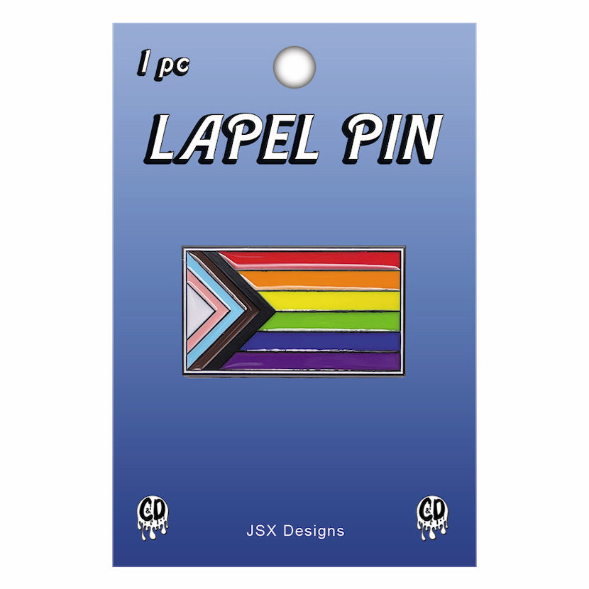 LGBTQ+ Inclusive Flag 1.25" Lapel Pin - 3 pc prepack