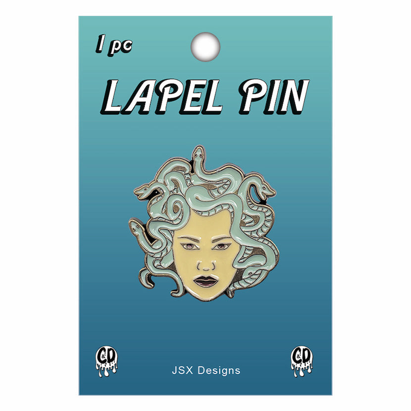 JSX Medusa 1.25" Lapel Pin - 3 pc prepack