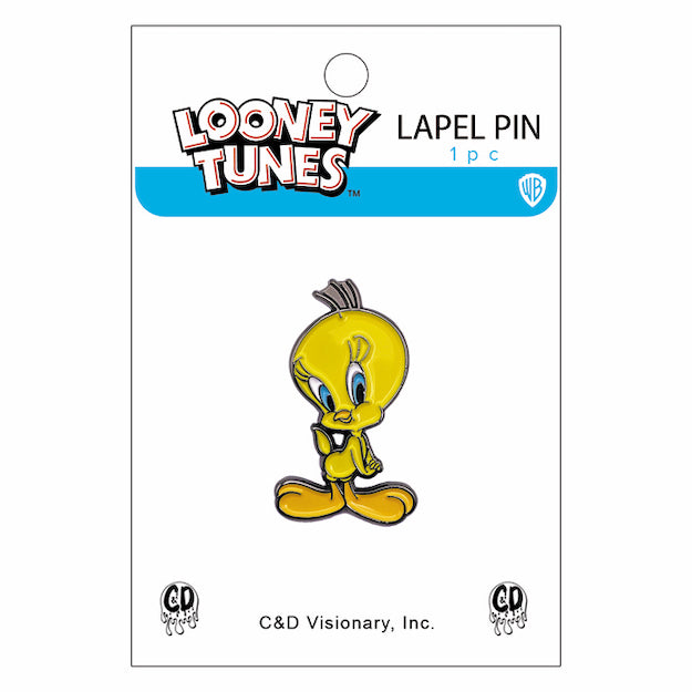 Looney Tunes Tweety Bird 1.25" Lapel Pin - 3 pc prepack