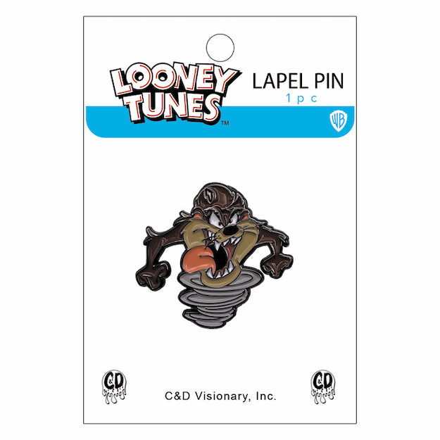 Looney Tunes Tasmanian Devil 1.25" Lapel Pin - 3 pc prepack