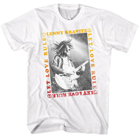 Thumbnail for LENNY KRAVITZ-LENNY KRAVITZ LET LOVE RULE BORDER-WHITE ADULT S/S TSHIRT