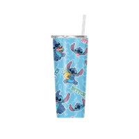 Thumbnail for Lilo and Stitch Pastel Snack Toss  22oz Double Walled Stainless Steel Tumbler w Straw – 12 pc ppk ($12.50 each)