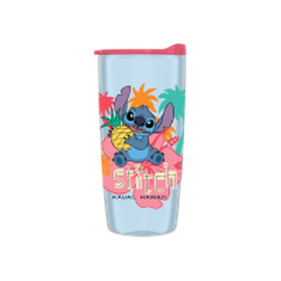 Lilo and Stitch Hawaii  20oz Double Wall Travel Tumbler w/ Slide Close Lid – 12 pc ppk ($4.75 each)