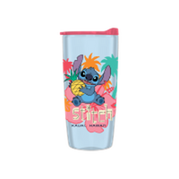 Thumbnail for Lilo and Stitch Hawaii  20oz Double Wall Travel Tumbler w/ Slide Close Lid – 12 pc ppk ($4.75 each)