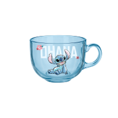 Lilo and Stitch Ohana Sketch  16oz Glass Coffee Mug – 24 pc ppk ($4.50 each)