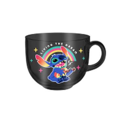 Lilo and Stitch Living the Dream  16oz Glass Coffee Mug – 24 pc ppk ($4.50 each)