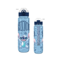 Thumbnail for Lilo and Stitch Stitch Arms Up With Flowers  33oz Plastic Water Bottle w Locking Lid and Strap – 12 pc ppk ($9.00 each)