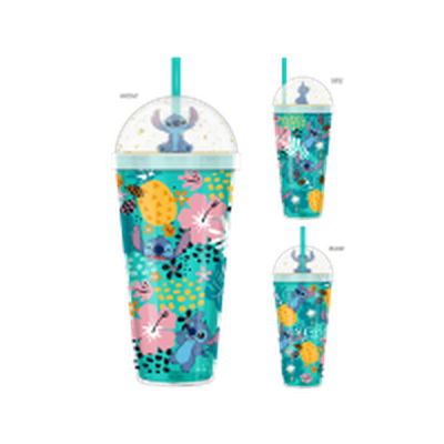 Aloha Leaves Toss Pattern  24oz Dome Top Travel Tumbler – 12 pc ppk ($8.50 each)