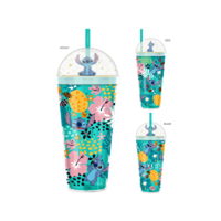 Thumbnail for Aloha Leaves Toss Pattern  24oz Dome Top Travel Tumbler – 12 pc ppk ($8.50 each)