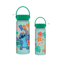 Thumbnail for Lilo And Stitch Aloha Stitch Leaves And Flowers 20Oz Stainless Steel Water Bottle W Swivel Handle – 12 pc ppk ($11.75 each)