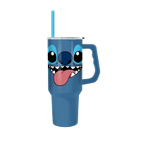 Thumbnail for Stitch Big Face  40oz Stainless Steel Tumbler w Handle – 12 pc ppk ($13.75 each)