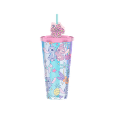 Lilo and Stitch and Angel Pastel Icon Pattern Iridescent

  24oz Plastic Cold Cup w/ Lid and Topper Straw – 12 pc ppk ($7.75 each)