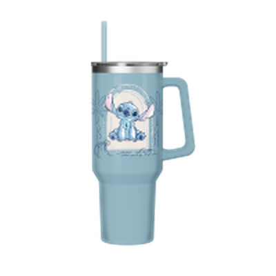 Lilo And Stitch Aloha Stitch Framed Seated Pose  40oz Stainless Steel Tumbler w Handle – 12 pc ppk ($13.75 each)