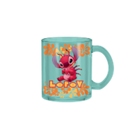 Thumbnail for Lilo and Stitch Leroy Flower Stripes 17.5oz Glass Coffee Mug – 24 pc ppk ($5.00 each)