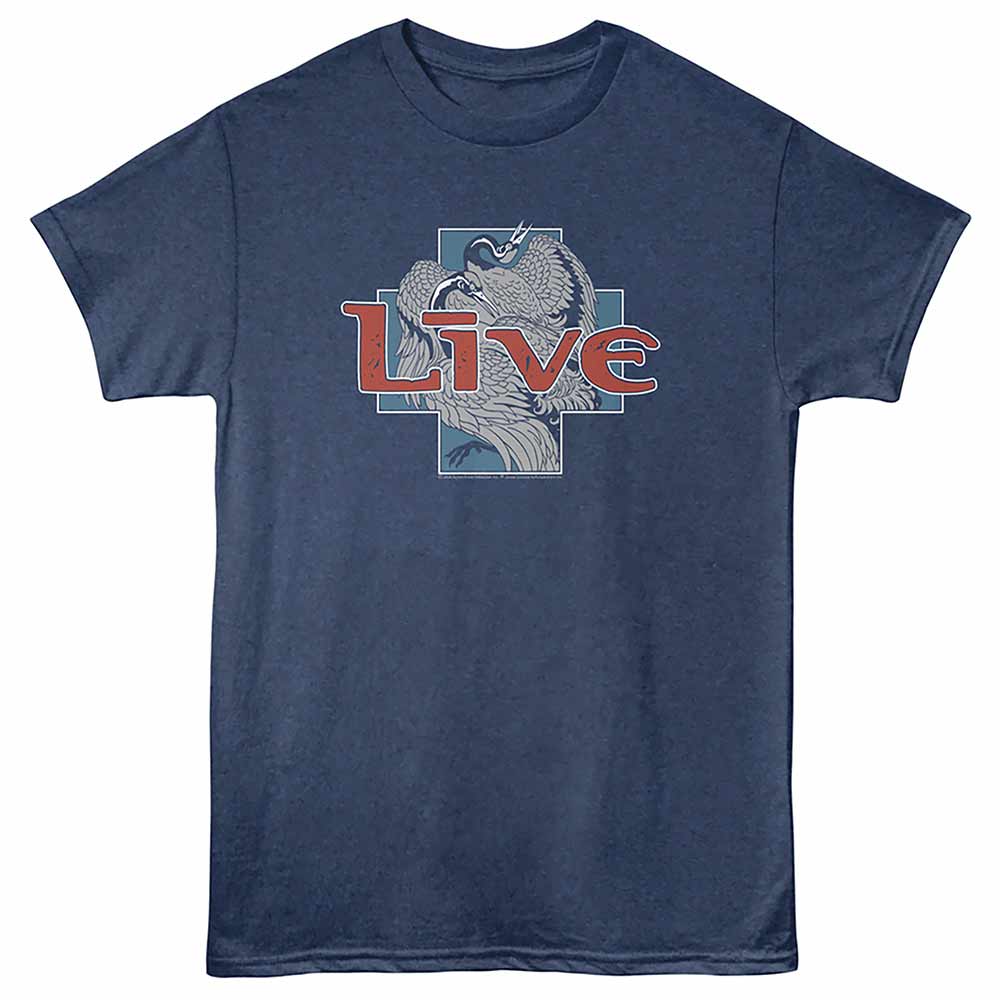 Live - Live Heron Navy Heather T-Shirt