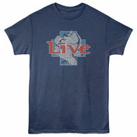 Thumbnail for Live - Live Heron Navy Heather T-Shirt