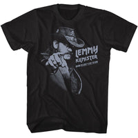 Thumbnail for LEMMY-LEMMY MONOCHROME POINT-BLACK ADULT S/S TSHIRT