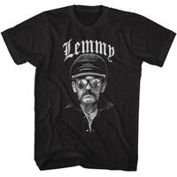 Thumbnail for LEMMY-LEMMY GLASSES AND CAP-BLACK ADULT S/S TSHIRT