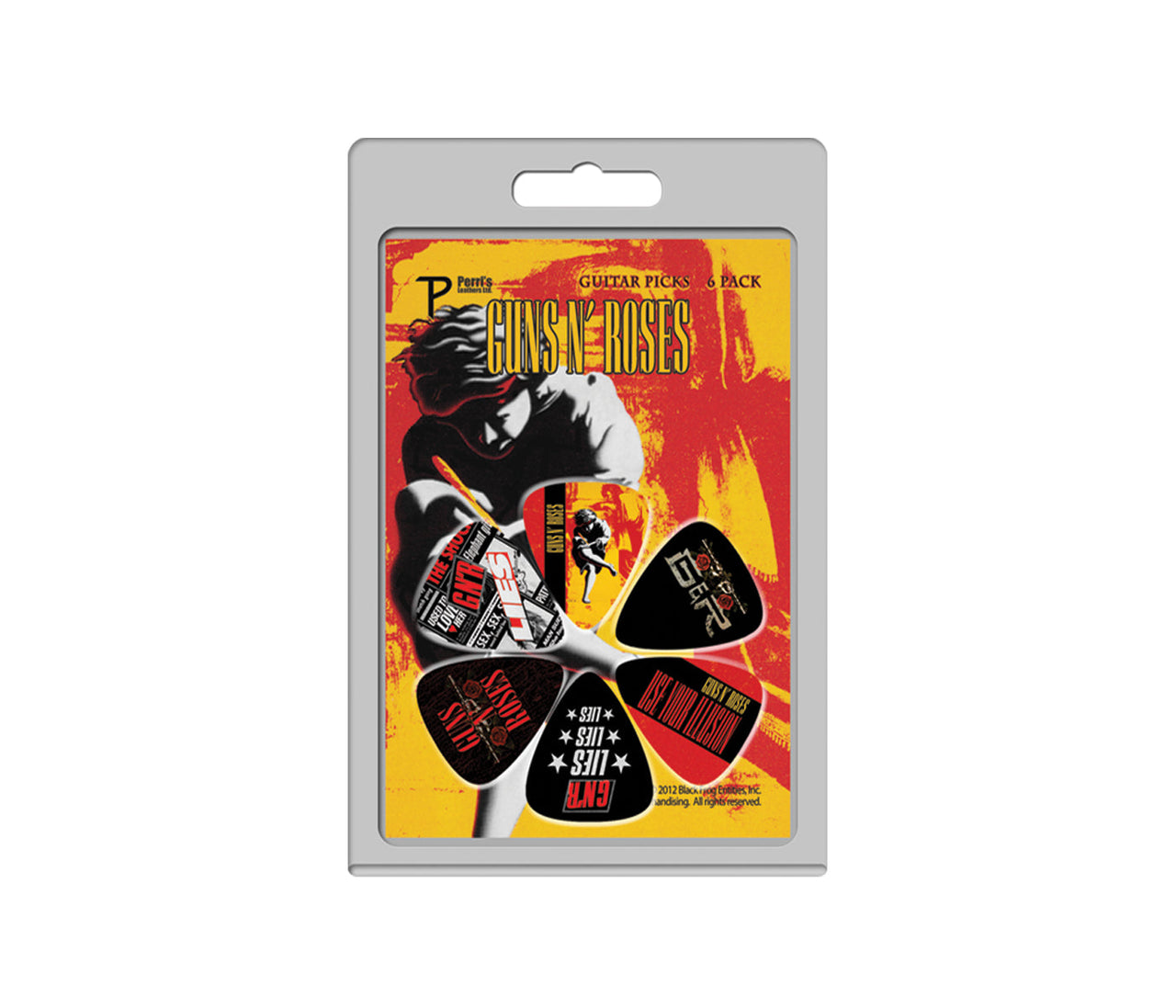 6 Pack Guns N' Roses Official Licensing Variety Pack Guitar Picks