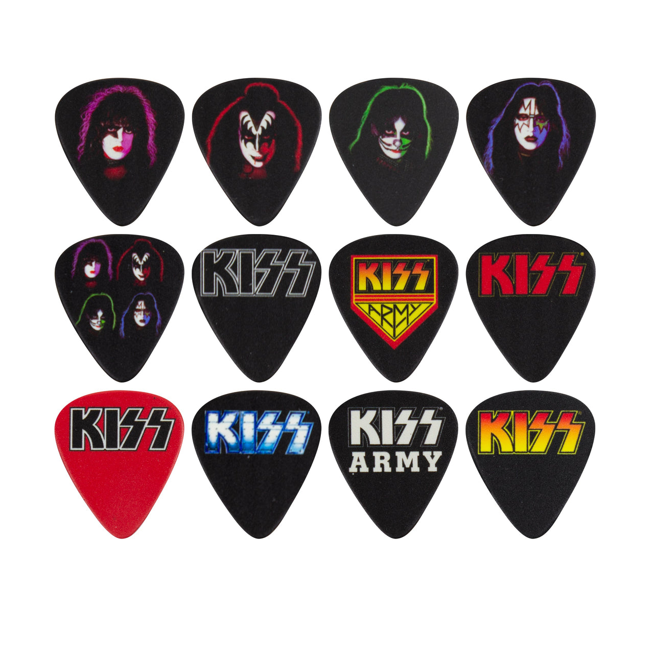 KISS 12 PACK OFFICIAL LICENSING GUITAR PICKS