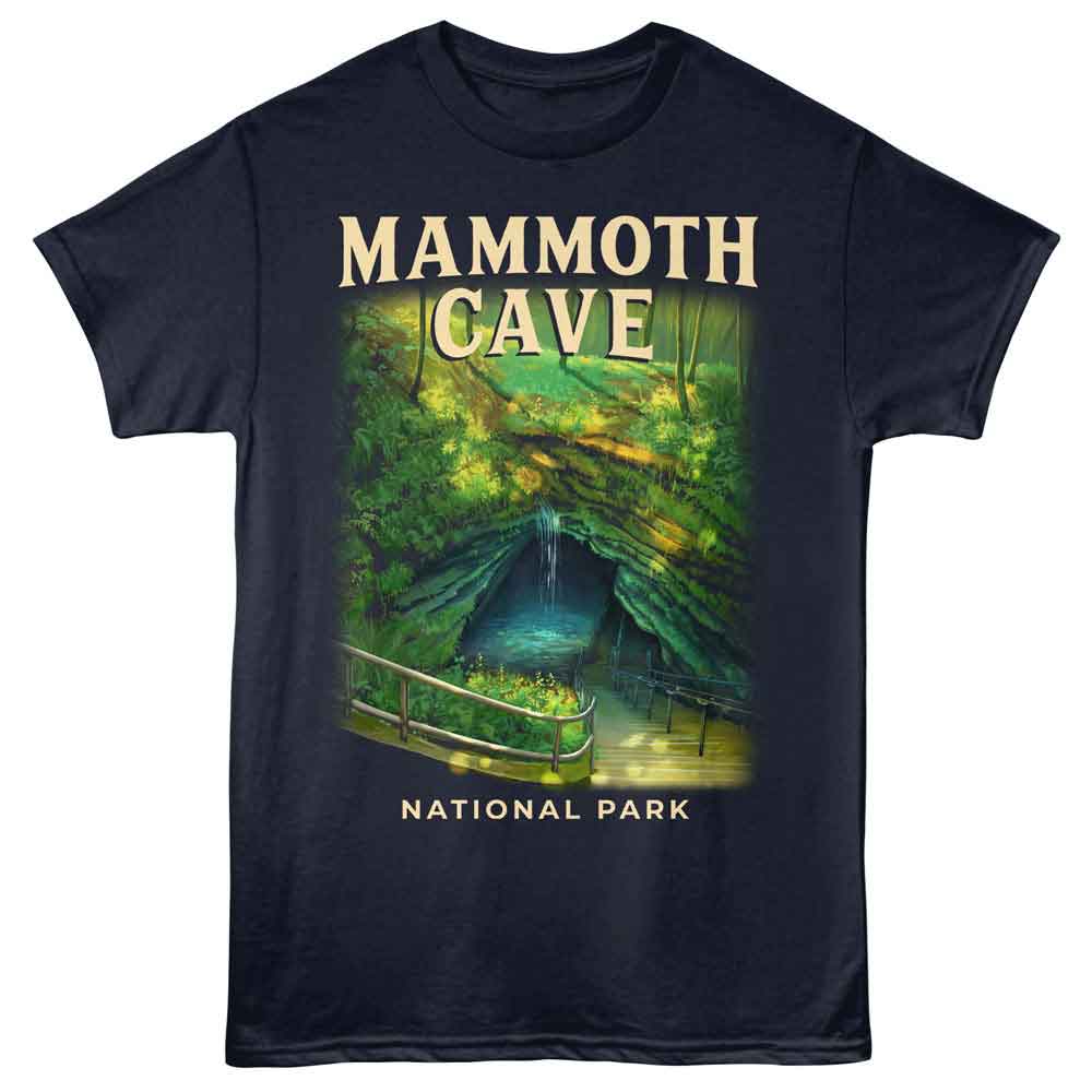Lantern Press - Mammoth Stairs T-Shirt
