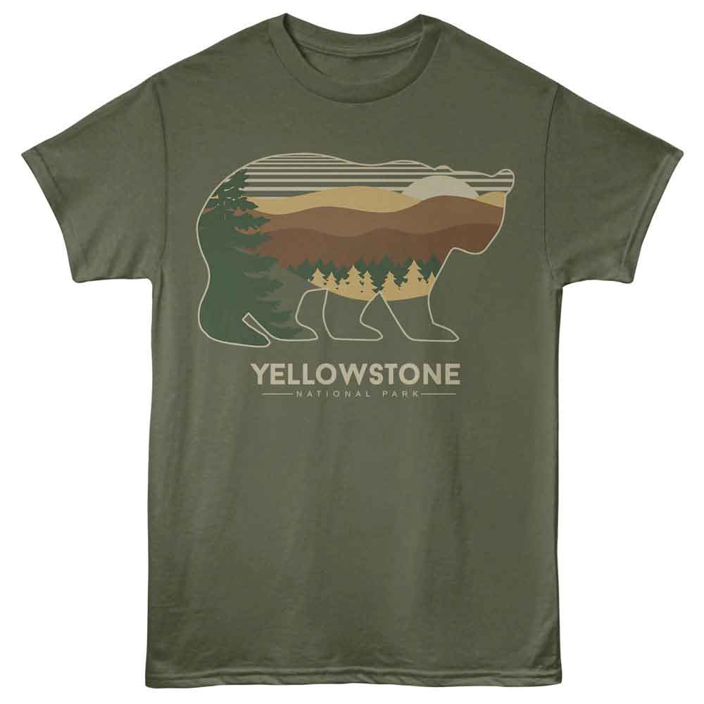 Lantern Press - Ys Bear Silhouette T-Shirt