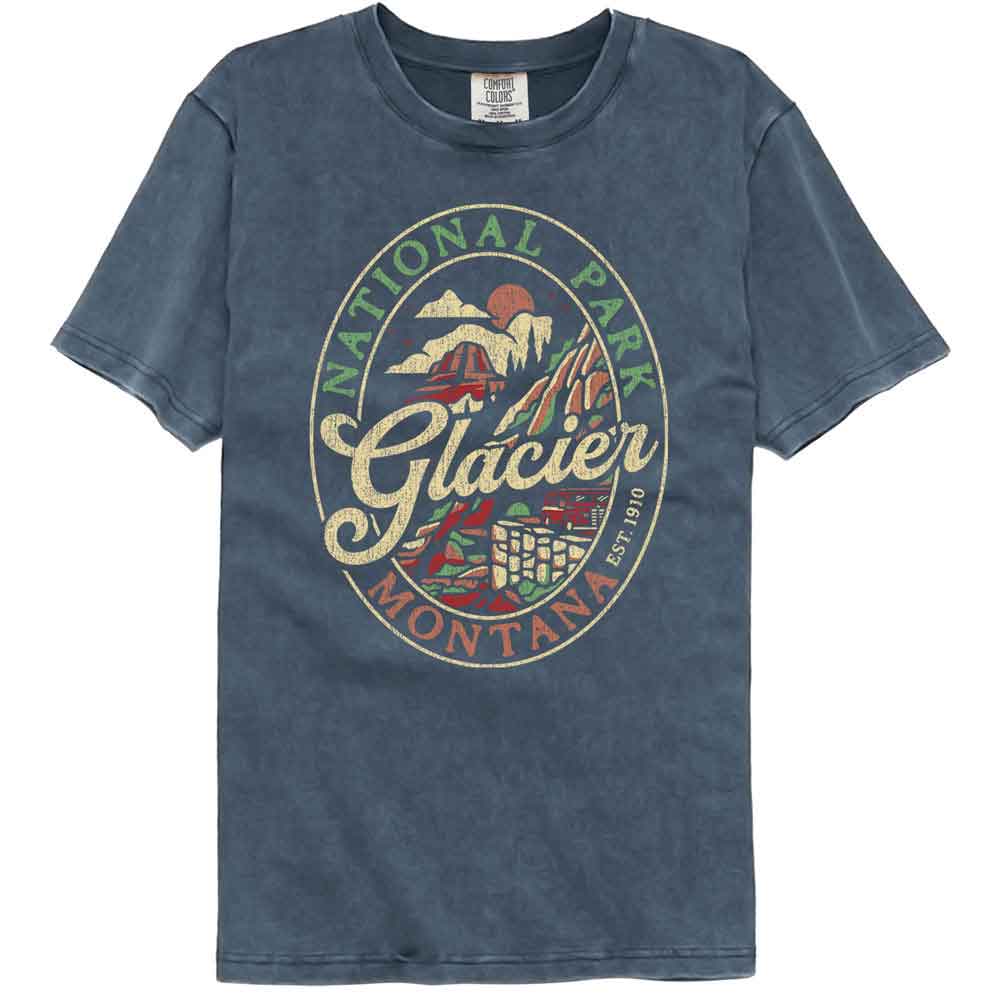 Lantern Press - Glacier Np Comfort Color T-Shirt