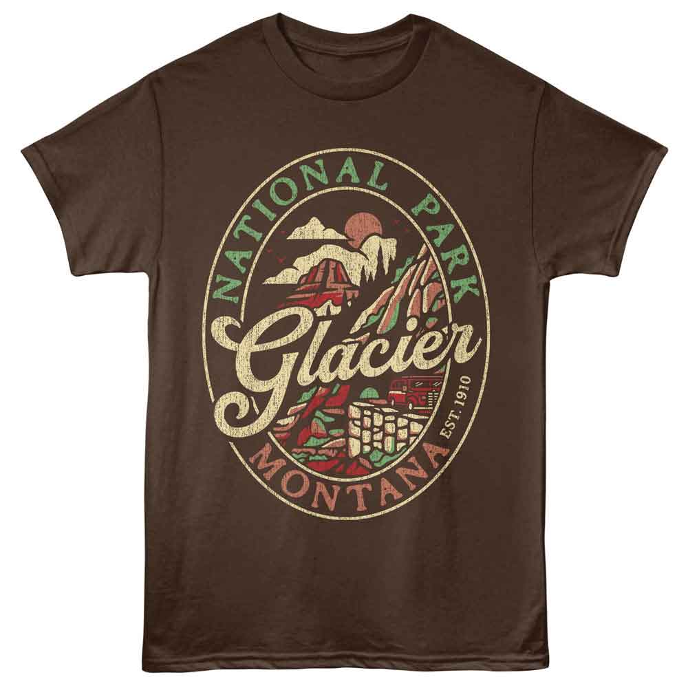 Lantern Press - Glacier Np T-Shirt