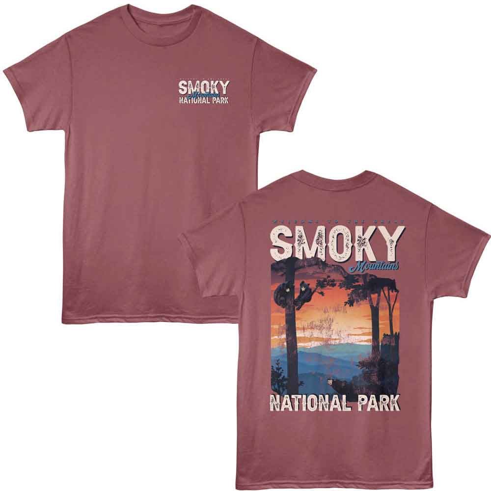Lantern Press - Welcome Smoky Mnts F B T-Shirt