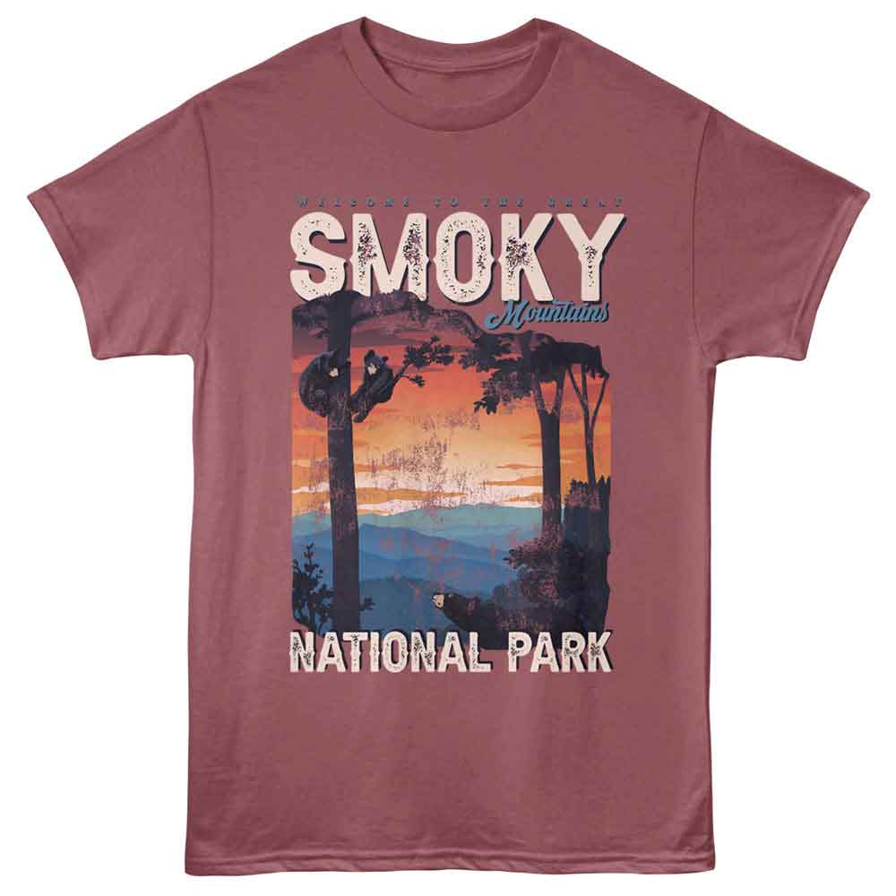 Lantern Press - Welcome Smoky MTNS T-Shirt