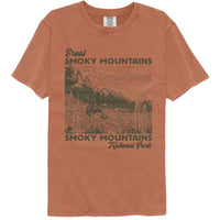 Thumbnail for Lantern Press - Smoky Mountains Repeat Comfort Color T-Shirt