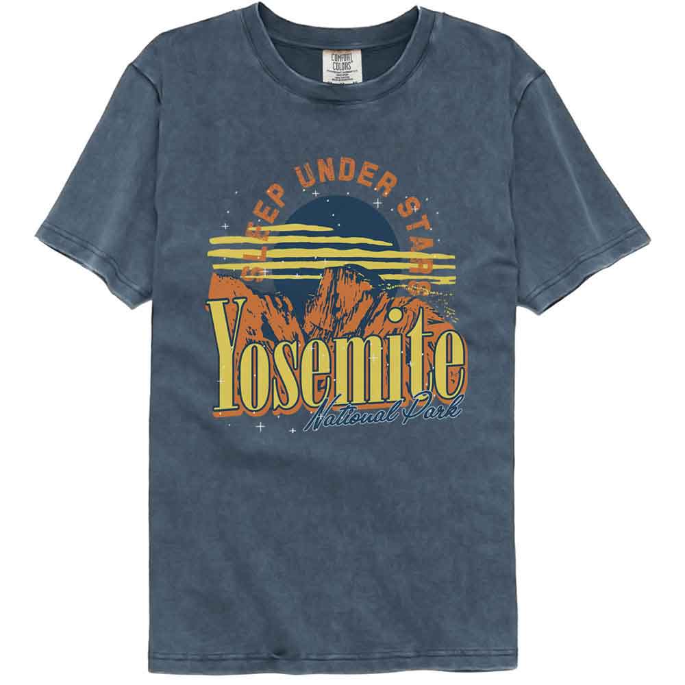 Lantern Press - Yosemite Sleep Under Stars Comfort Color T-Shirt